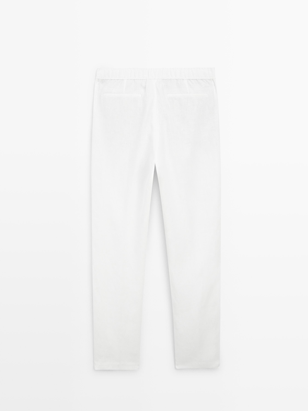 Massimo Dutti Льняные спортивные брюки, белый