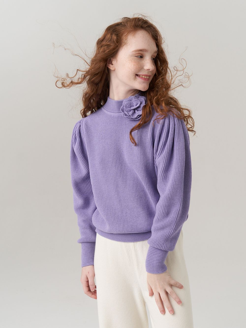Джемпер для девочки AT1062 лавандовый