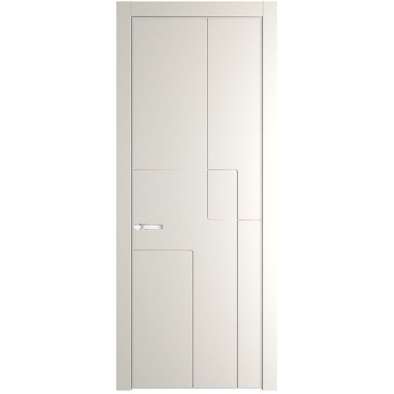 Межкомнатная дверь эмаль Profil Doors 3PA перламутр белый глухая профиль белый матовый