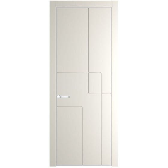 Межкомнатная дверь эмаль Profil Doors 3PA перламутр белый глухая профиль белый матовый
