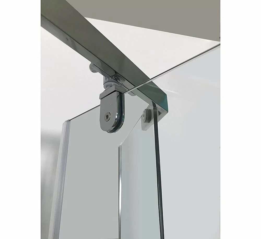 Душевой уголок CeruttiSpa Chika 90x90 CHIKA ZP91T стекло прозрачное/профиль хром