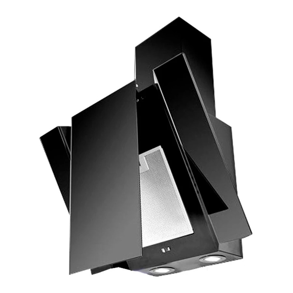 Вытяжка CIARKO SBM Glass 600 Black/стекло, галоген, кноп, 600 м3/ч