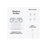 Apple - AirPods Pro 2, беспроводные наушники с активным шумоподавлением и функцией слухового аппарата - белые.Оригинал