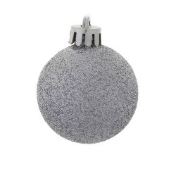 GAEM Набор из 20шт, Украшение новогоднее Шар "Снежок серебряный", D3 см, L14,5 W11,5 H3 см