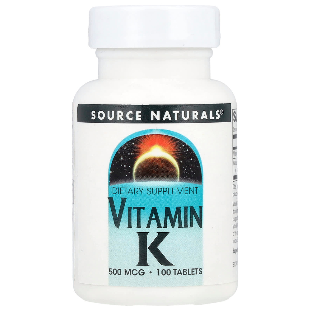 Source Naturals, Витамин К, 100 таблеток
