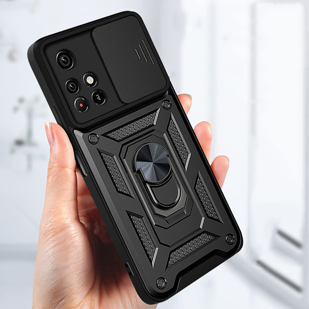 Чехол с кольцом Bumper Case для Xiaomi Poco X4 Pro 5G