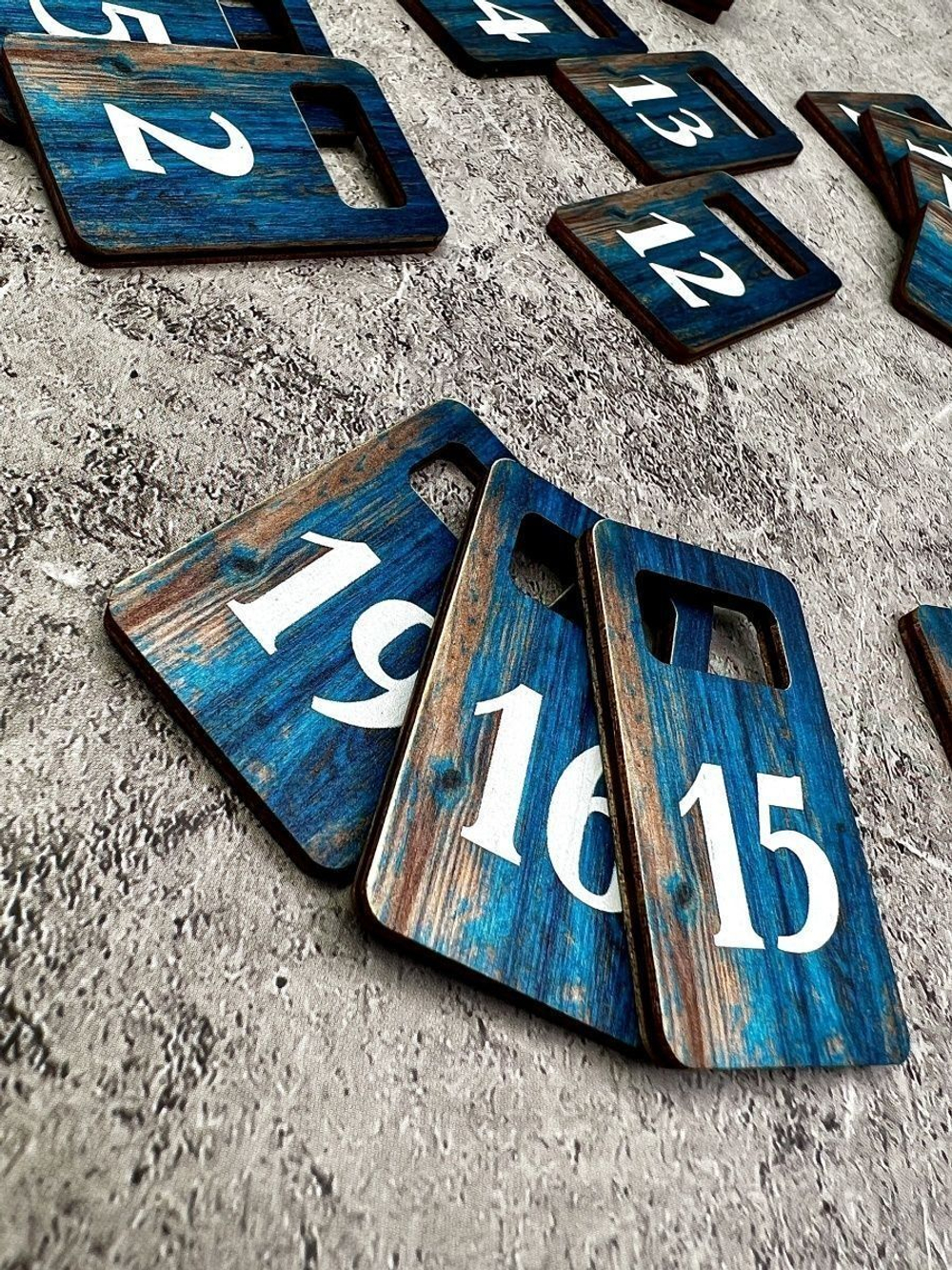 Номерки для гардероба 3х5 см