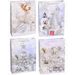 Пакет подарочный «Серебряная сказка» 41.5*32*12 см, микс