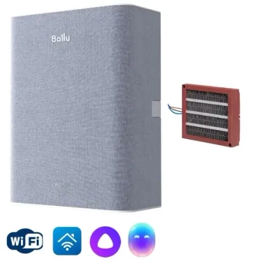 Очиститель воздуха приточный Ballu ONEAIR ASP-100 серый с нагревателем
