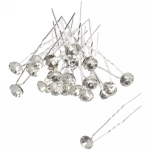 Шпильки для волос в тубе 20шт «Hair Beauty», стразик, цвет как на фото, d-0.8см