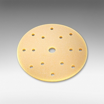 Siasponge Абразивная губка на липучке в кругах D 150мм,15 отв,Р080 fine