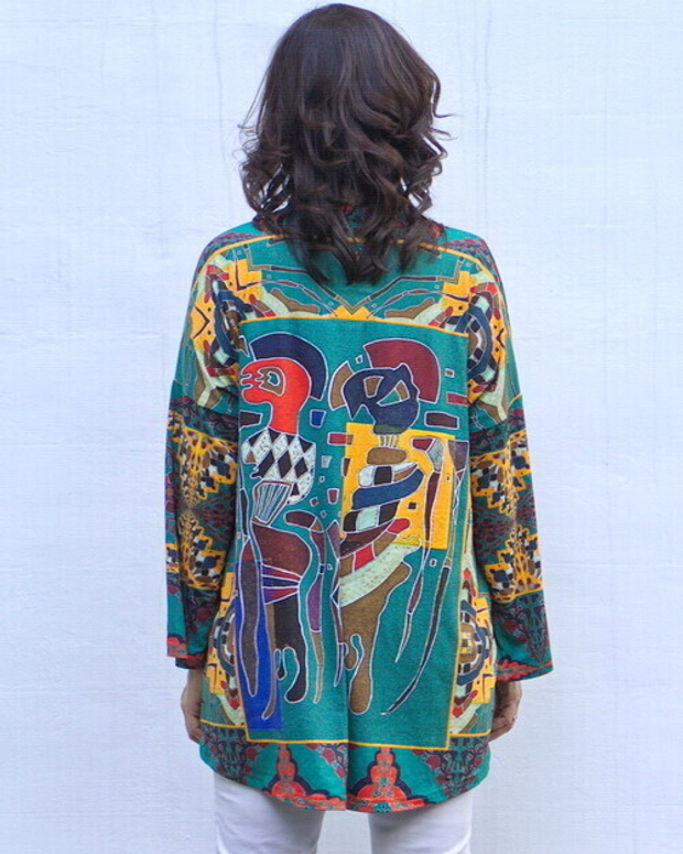Туника "Кандинский", по мотивам картины Кандинского «Четыре фигуры на трех квадратах»
