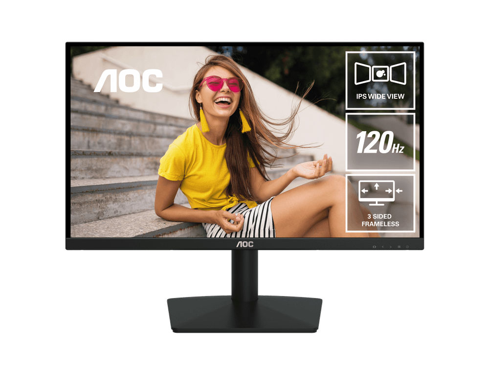 Монитор 23,8" AOC 24B15H3/01 IPS 1920x1080 120Hz 1ms 250 cd/m 1300:1 HDMI VGA Черный