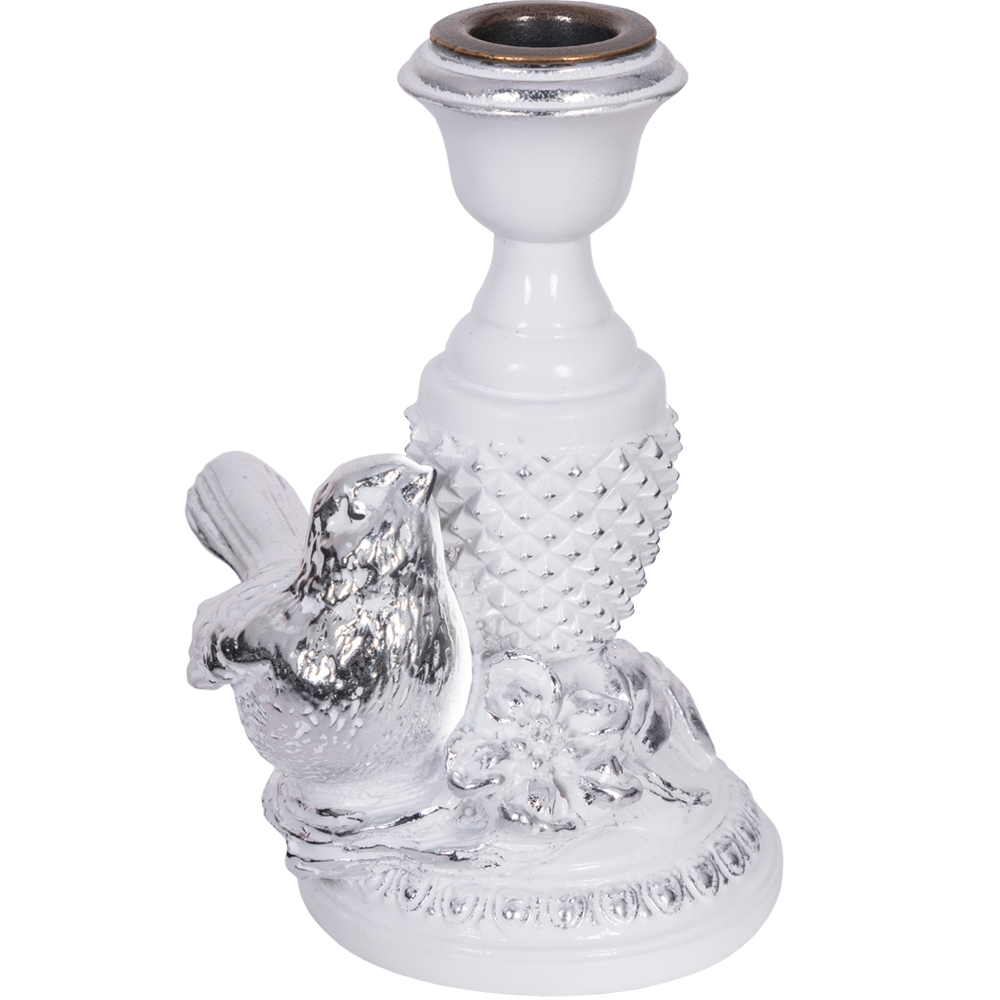 Подсвечник Птичка Терра левый Белый