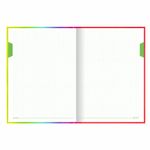 Блокнот БОЛЬШОЙ ФОРМАТ (206х291 мм) А4, 160 л., твёрдый, блок 5 цветов, клетка, BRAUBERG, "Градиент", 114408