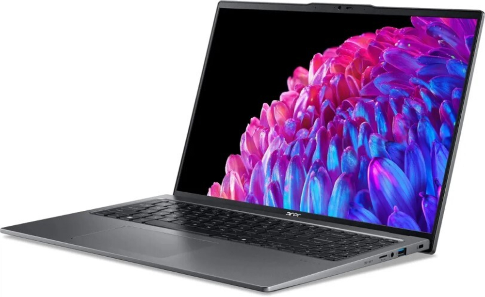 Ноутбук  Acer Swift Go 16 SFG16-72-787A 16 ", Core Ultra 7, 32 Гб RAM, 1 Тб SSD, Arc graphics, Серый