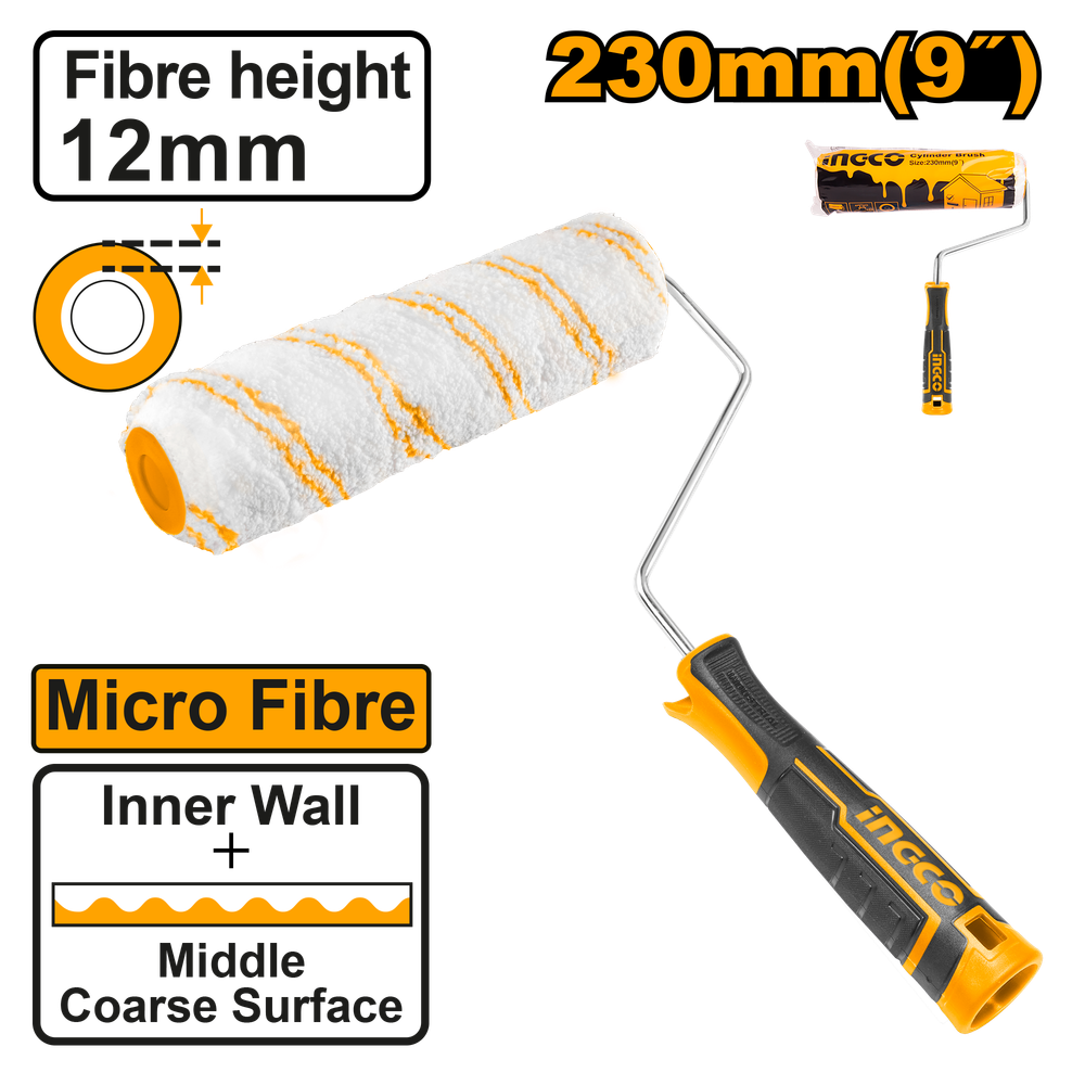 Валик малярный INGCO HRHT042301D INDUSTRIAL 12x230 мм