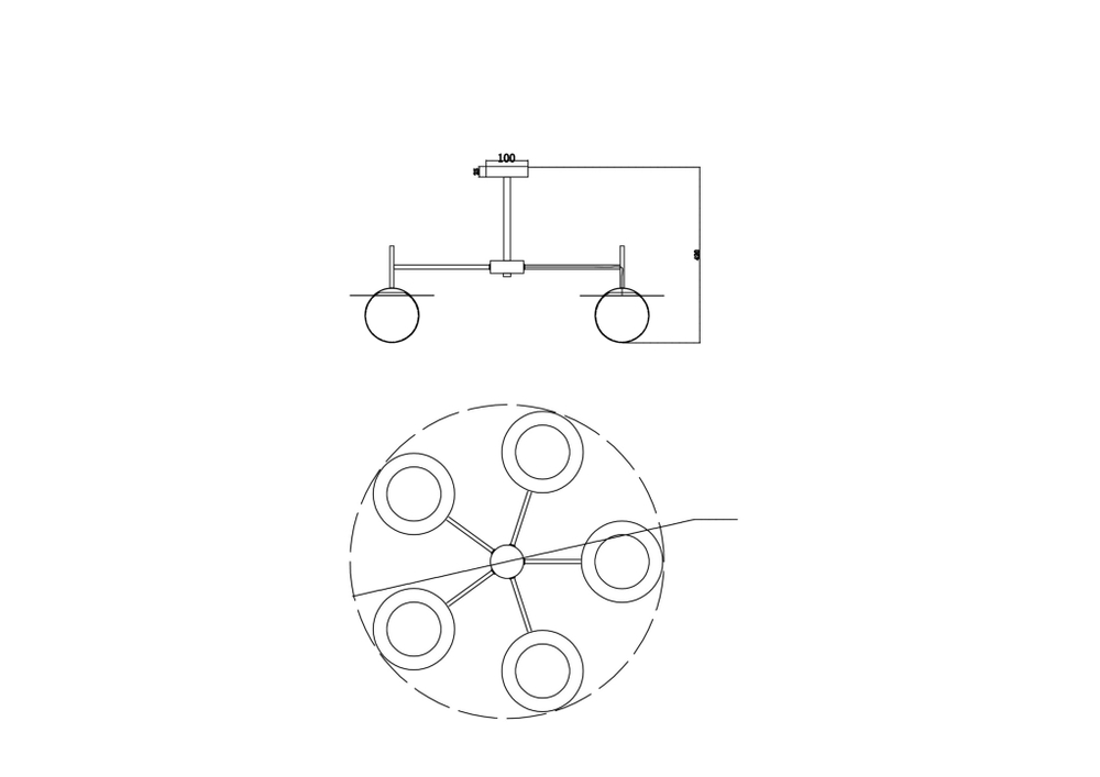 Потолочная люстра Freya Camelia FR5202PL-05BS