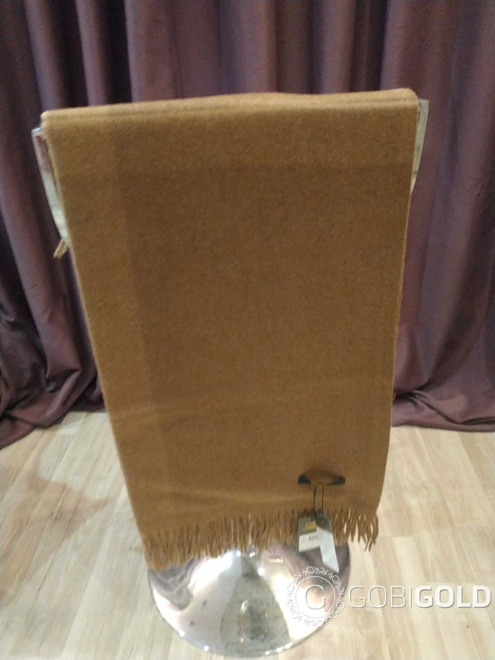 Плед из 100% верблюжьей шерсти 130x170 см. (ERDENET) арт. E11 - камел