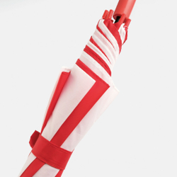 Зонтик- трость DISCO & DANCE Белый/Зелёный