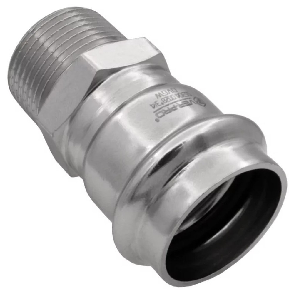 Соединитель VIEIR прямой нерж. сталь с нар.р. 22×1/2" VER-PRO (75/5)