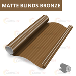 Пленка для окон декоративная MATTE BLINDS BRONZE ControlTek, рулон (ширина рулона 1,524 м.)