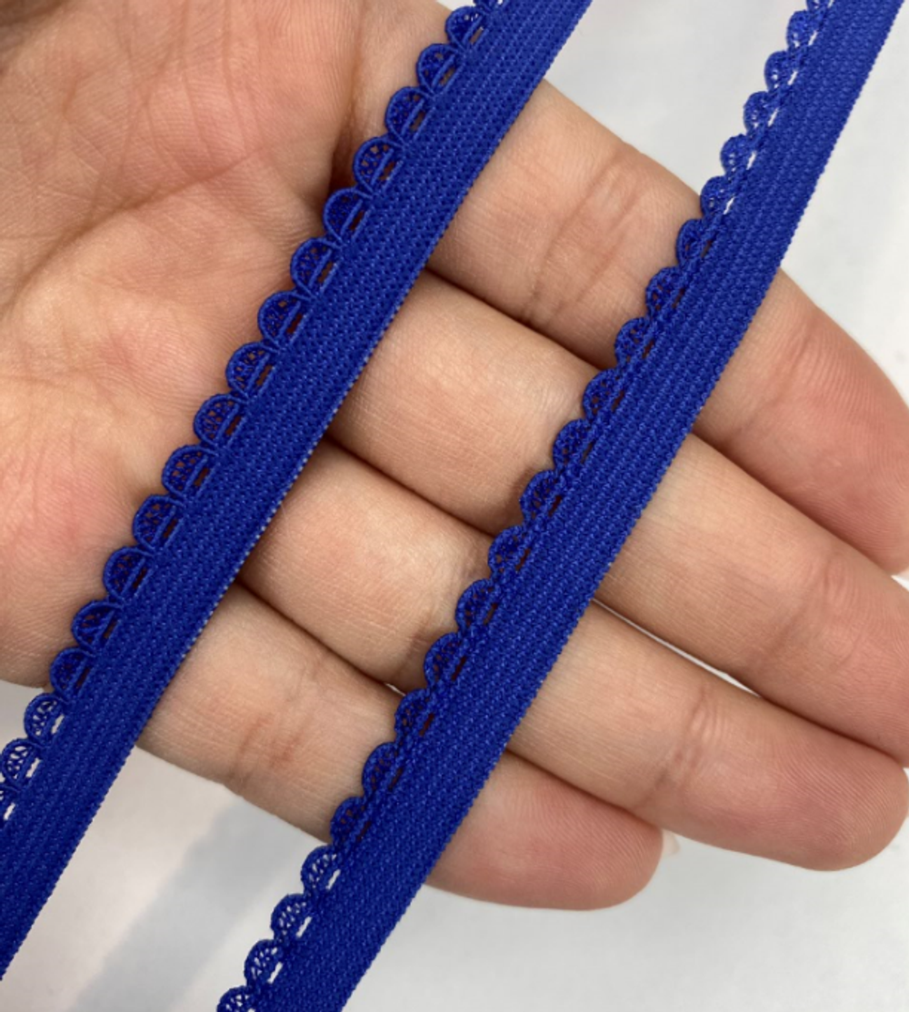 Резинка отделочная ажурная василек 10 мм