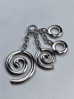 Украшение Подвеска завиток Серебро