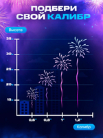 Батарея салютов Русский Фейерверк "В яблочко!" Р7032, 80 залпов