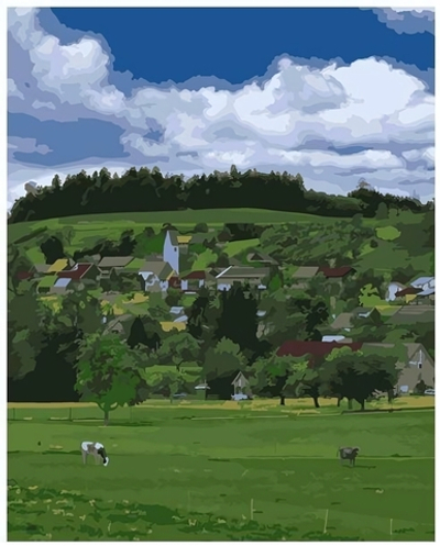 Картина по номерам 40*50см "Летнее настроение" (Lori)