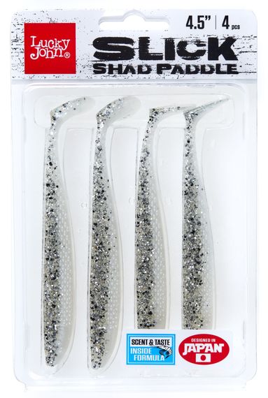 Виброхвосты LJ 3D Series SLICK SHAD PADDLE 4.5in (11.40)/Z02 4шт.
