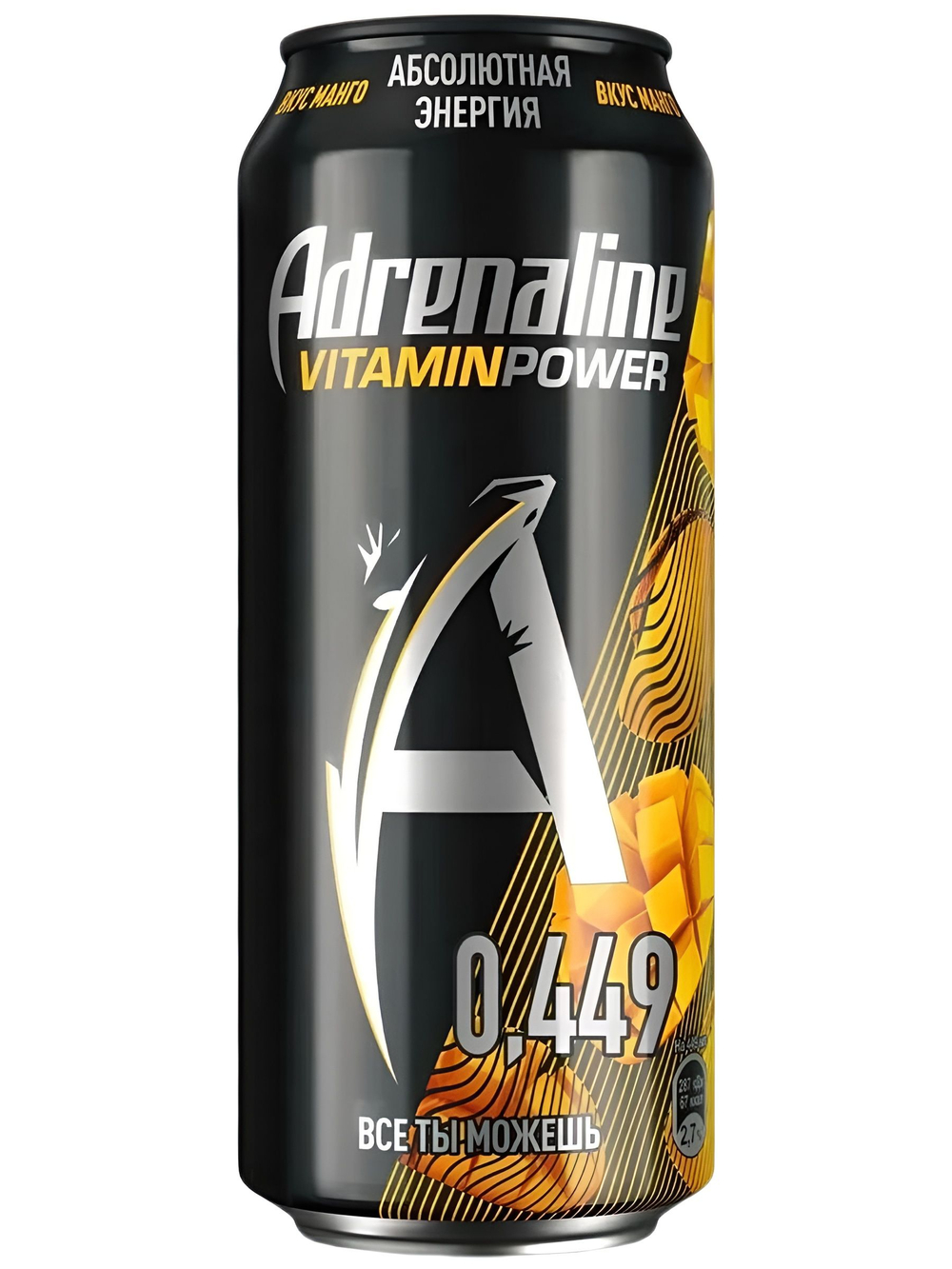 Адреналин "VitaminPower+ Манго" 0,449/12 ЖБ
