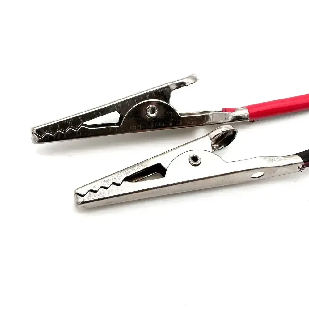 Щупы крокодилы для мультиметра, универсальные, PVC, длина провода 1м