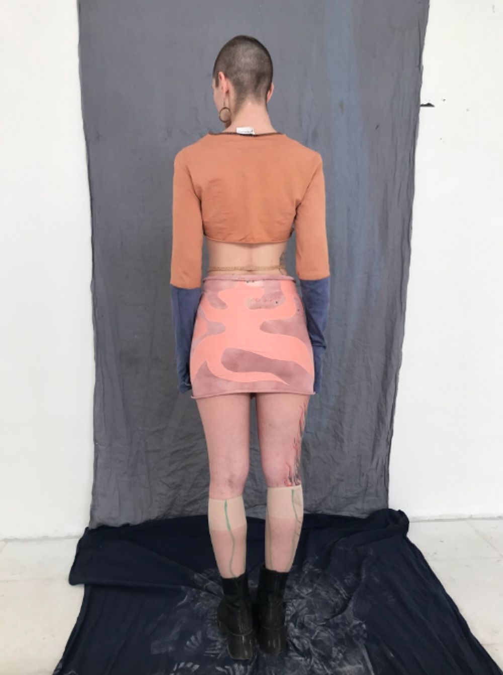 Юбка Goldmans Цветок (Дикари) Женский Бежевая