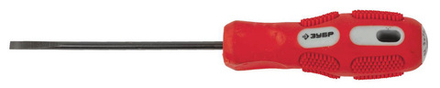 Отвертка ЗУБР "ПРОФИ" хромованадиевая сталь, двухкомпонентная рукоятка, магнит наконечник, PH1х150мм