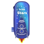 Пенал 1 отд. 21,5x9,5x5см "Ракета" на молнии (Феникс+)