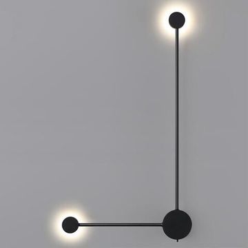 7008/10WL HIGHTECH ODL25 319 черный/металл/акрил Настенный светильник LED 3000/4000K тумблер на корп. 10W 220V CRI &gt; 90 SATELLITE