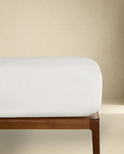 Zara Home - (1000 нитей) атласная простыня брюки , высота 30 см, белый, 200х200х30 см