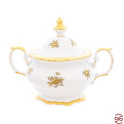 Сахарница Queen's Crown Золотая роза 400 мл