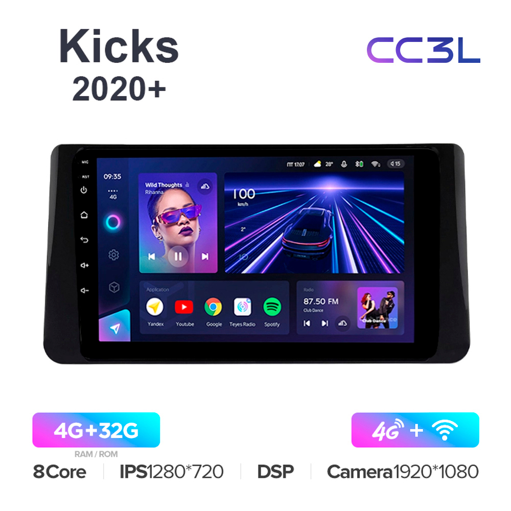 Teyes CC3L 10,2"для Nissan Kicks 2020+ (прав)