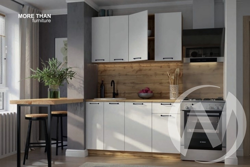 Кухня Вивиан МДФ (вотан/белый матовый) 1;4м 26мм