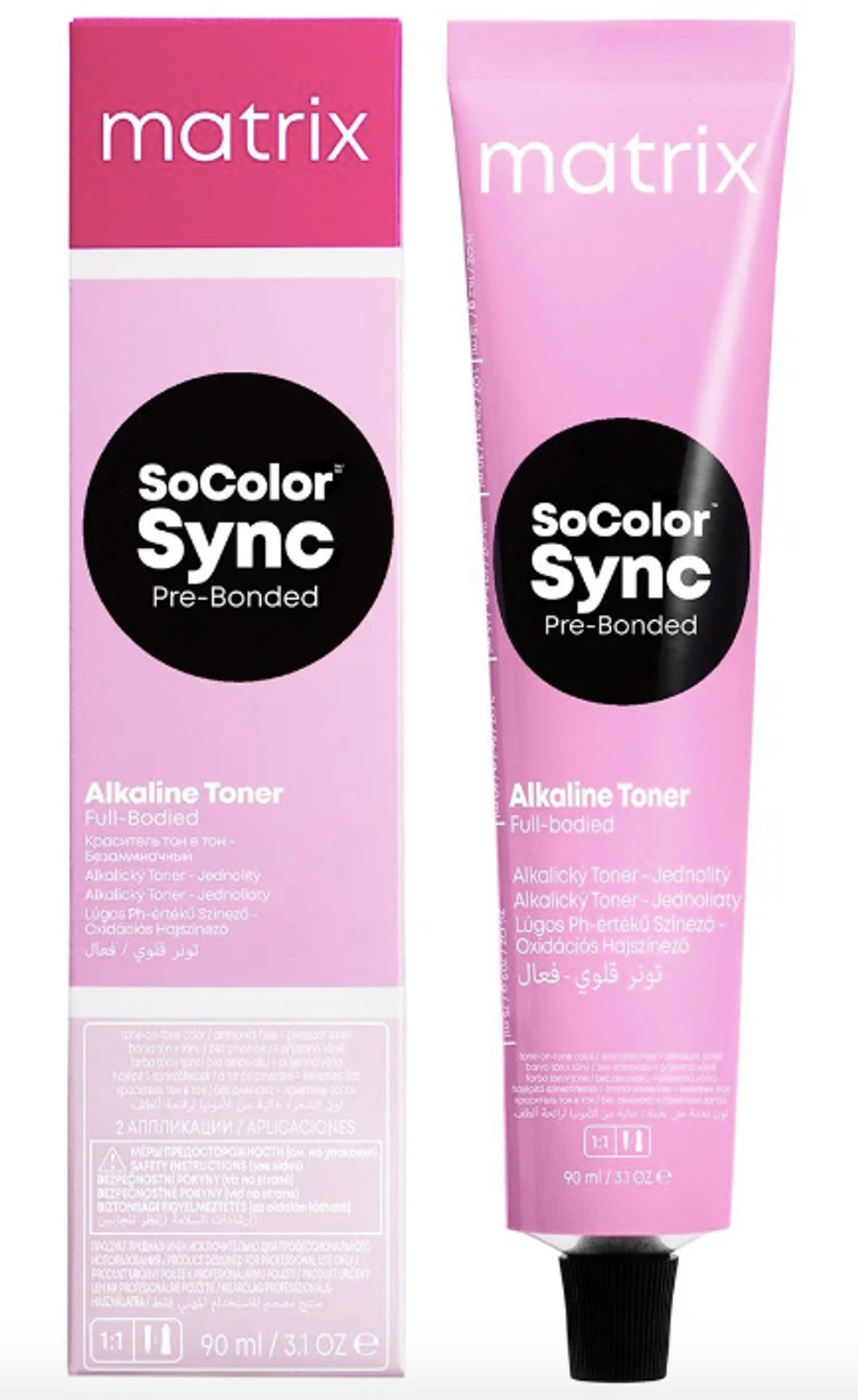 Matrix Краска для волос без аммиака SoColor Sync Pre-Bonded 8G Светлый блондин золотистый 90 мл.