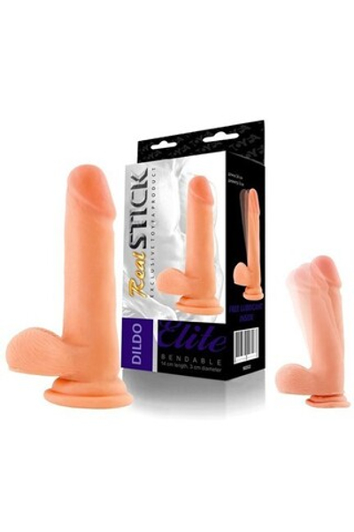 Реалистичный фаллос на присоске Real Stick, (18,3 см) (Цвет: телесный)