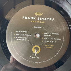 Винтажная виниловая пластинка LP Frank Sinatra, Nice N Easy (США 2009) Original Master Recording