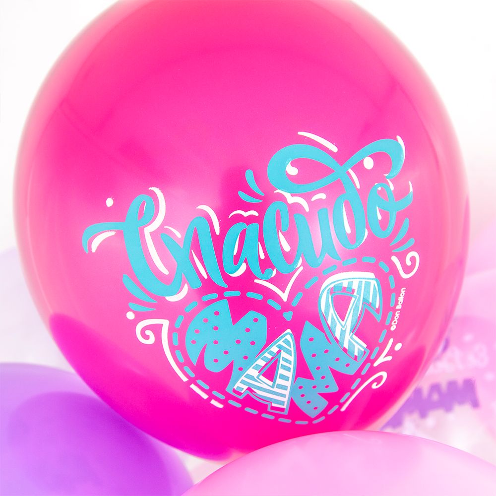 Шар (12''/30 см) Любимая Мамочка, Мама, Мамуля, Ассорти, кристалл, 2 ст, 25 шт.