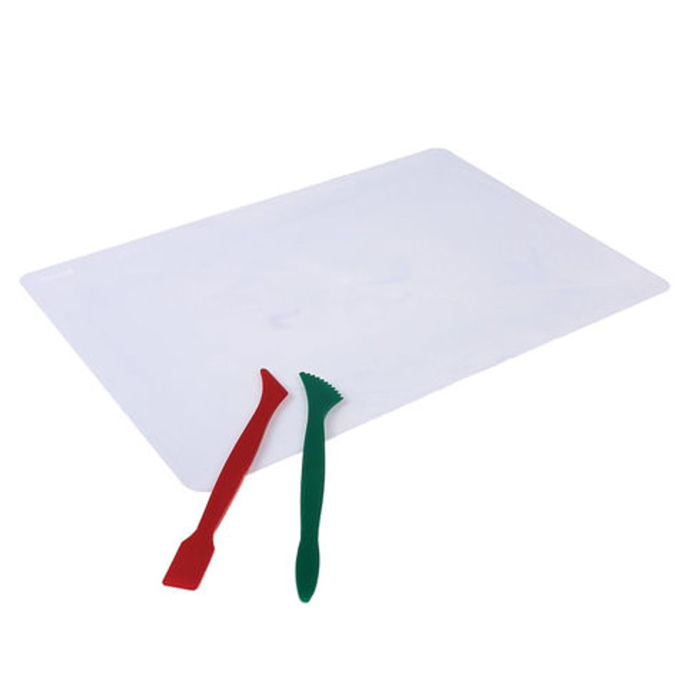 Доска для лепки А4, 280х200 мм, СТАММ, белая, 2 стека, НЛ25