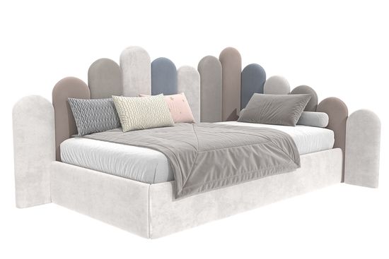 Кровать угловая Бамбини kids - разноуровневая