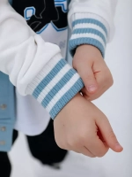 Голубой бомбер детский для школы и сада