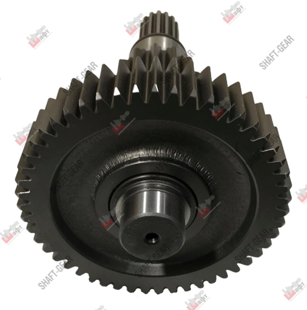 16JS200T-1707048 - Вал промежуточный демультипликатора (длинный) на КПП