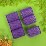 Бигуди липучки, 6шт., однотонные, цвет микс, d-4,5